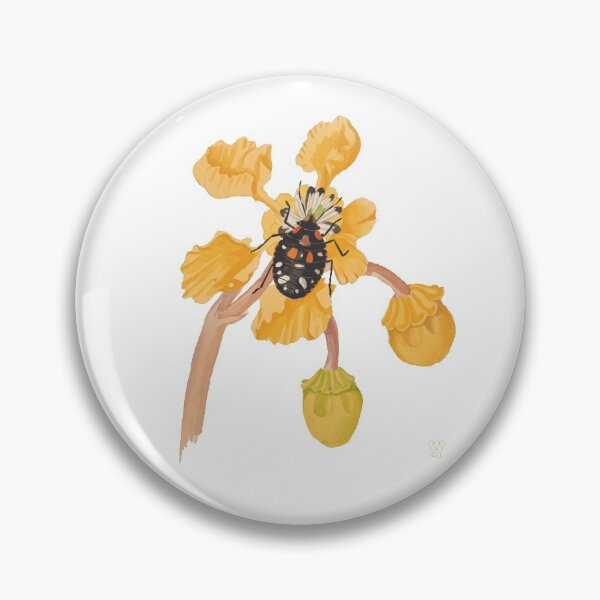 Item preview, Red Spotted Insect on Blossom designed and sold by WCS-Archives.