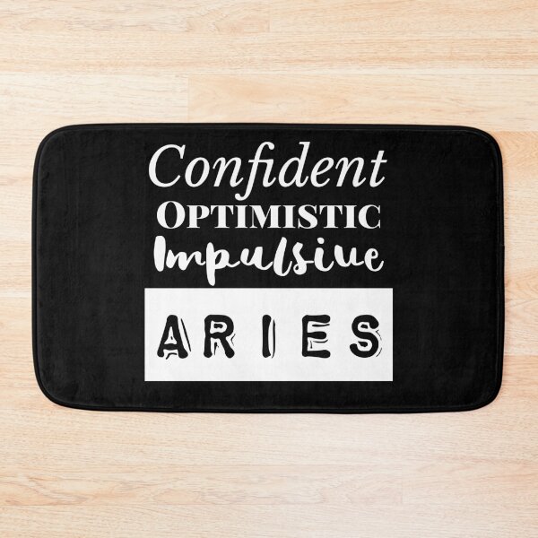 Item preview, Aries Zodiac Characteristics White Text designed and sold by AMSonArt.