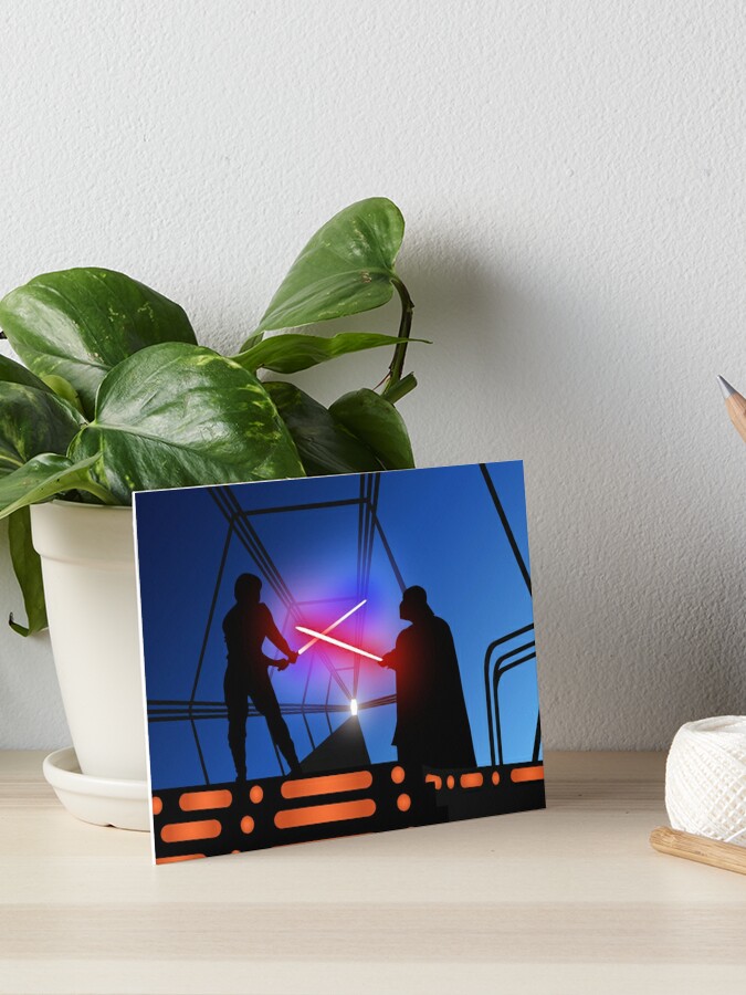 Luke vs Vader on Bespin Throw Pillow for Sale by Matt Burgess