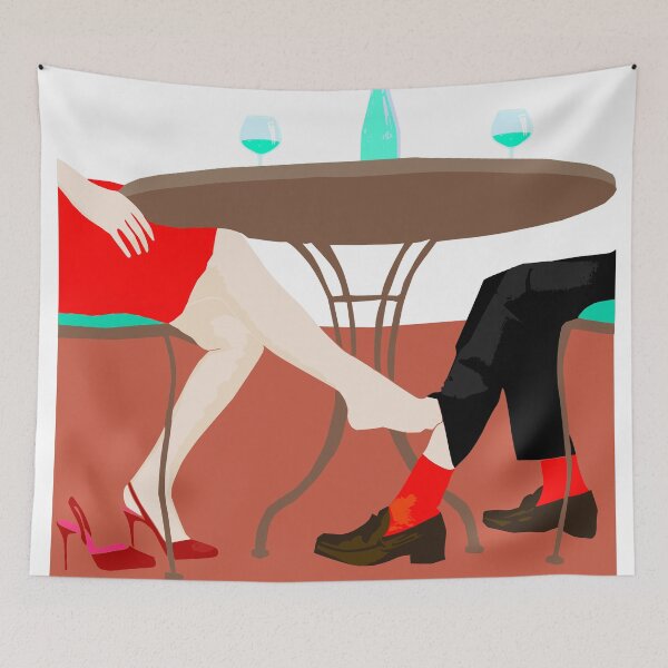 Item preview, A woman is touching man's leg designed and sold by bonnashejve.