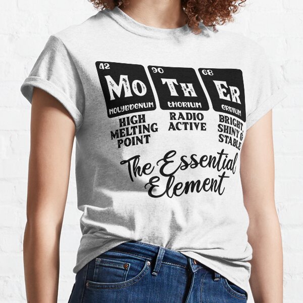 Maternity Periodic Mother Pregnancy Tshirt Funny Science Tee (Heather Grey)