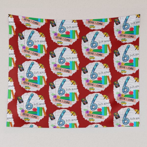 Item preview, Back to School- First Day of Sixth Grade designed and sold by younghopes.