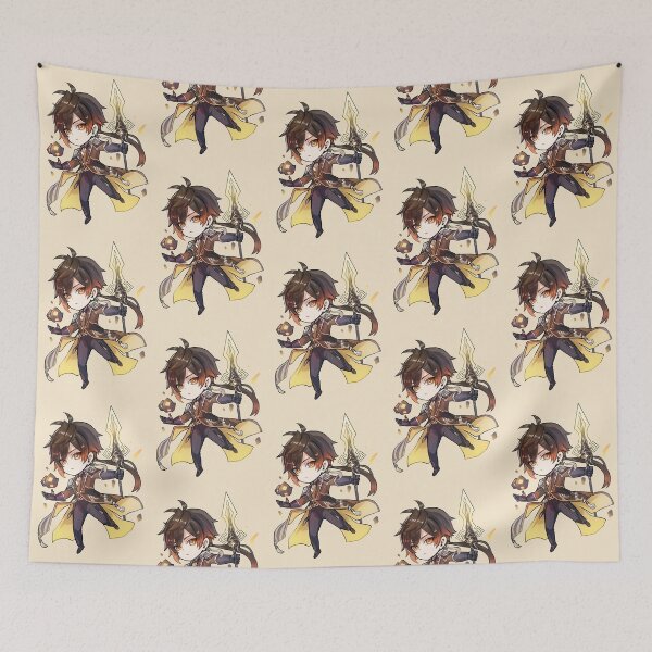 Item preview, Zhongli God of Geo in Liyue from Genshin Impact designed and sold by Anime Access.