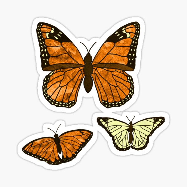 Butterflies in the Dark Forest Sticker