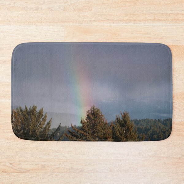 Item preview, Rainbow, Overcast Sky, Trees, and Mountains designed and sold by KsbAesthetics.