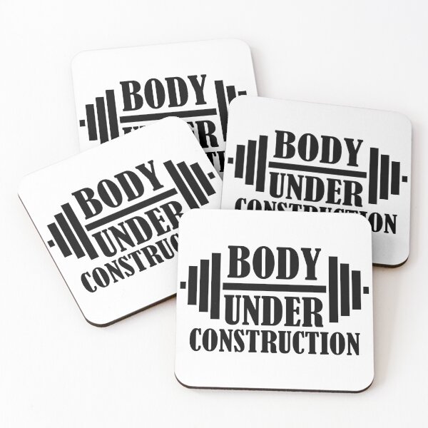 Item preview, Body Under Construction Funny Gym Quote designed and sold by DesignHouse07.
