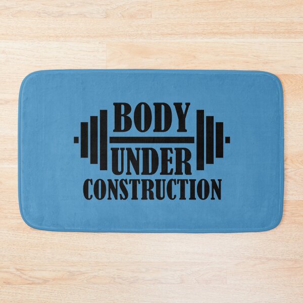 Item preview, Body Under Construction Funny Gym Quote designed and sold by DesignHouse07.