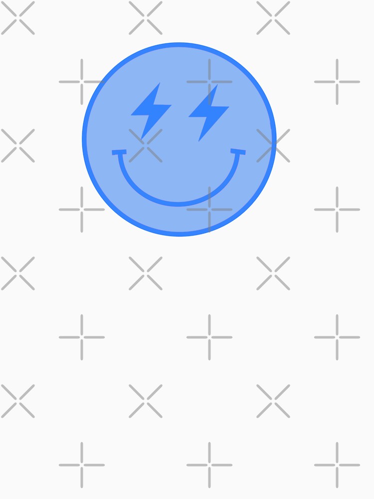 LIGHTNING SMILEY HOODIE BLUE