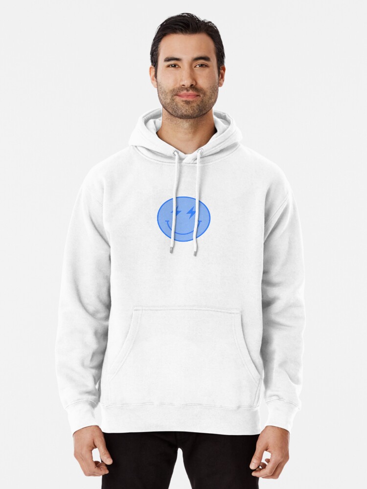 LIGHTNING SMILEY HOODIE BLUE