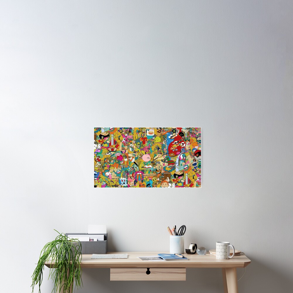 "Collection of cartoons " Poster for Sale by Graphen Redbubble