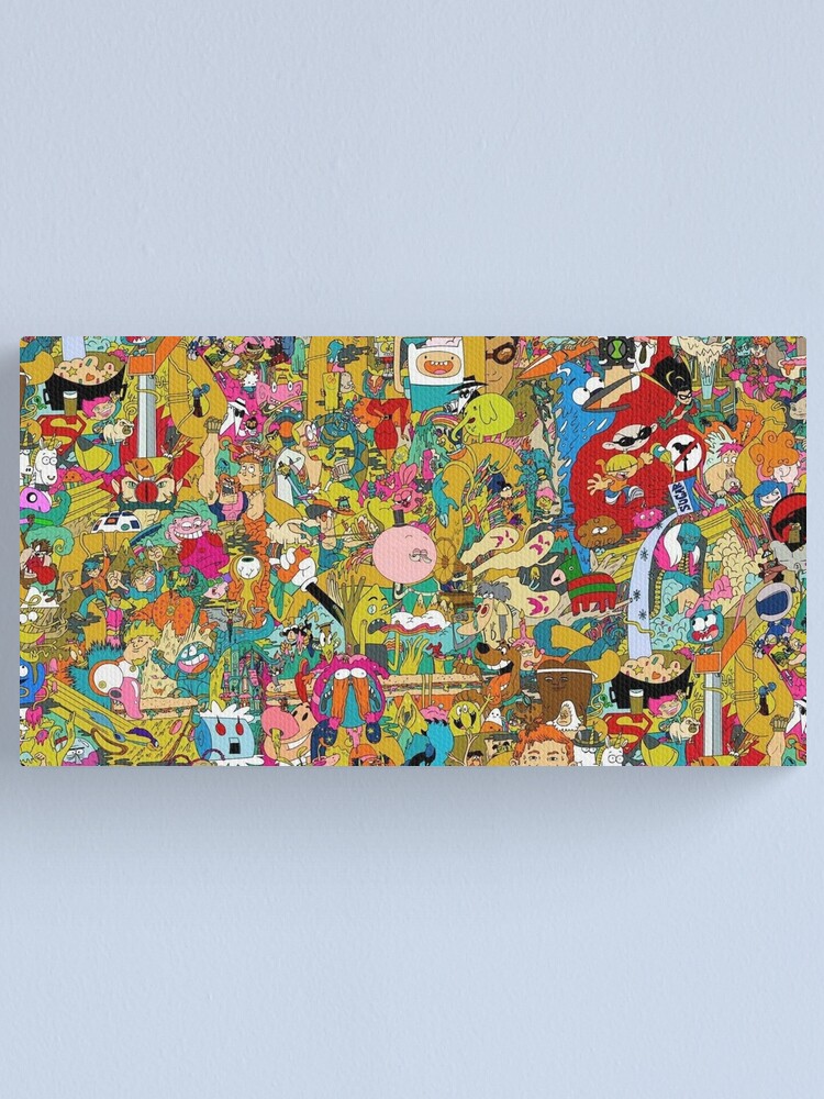 “Collection of cartoons " Canvas Print for Sale by Graphen | Redbubble