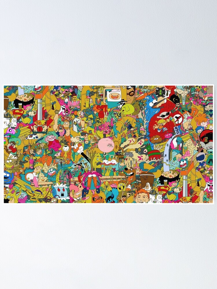 "Collection of cartoons " Poster for Sale by Graphen Redbubble