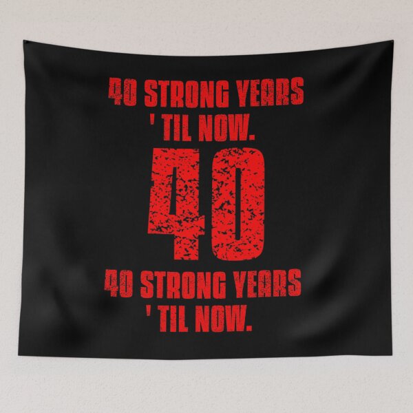 Item preview, Red vintage style for the 40th birthday designed and sold by vibeno1.