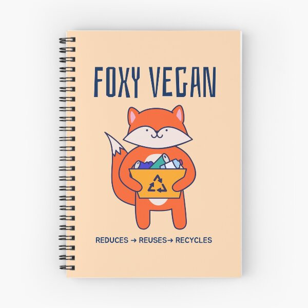 Item preview, Foxy Vegan Recycle Reduce Reuse designed and sold by jrobdesignz.