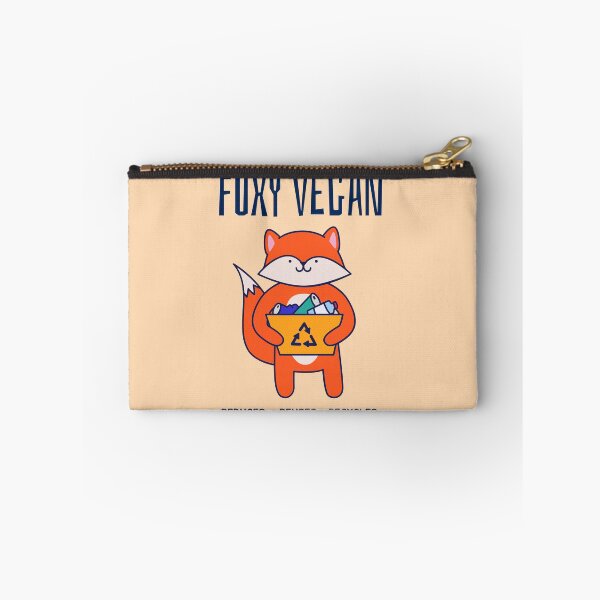 Item preview, Foxy Vegan Recycle Reduce Reuse designed and sold by jrobdesignz.