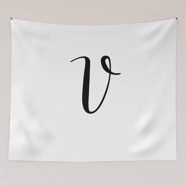 Item preview, Italic monogram letter v designed and sold by JustSeasons.