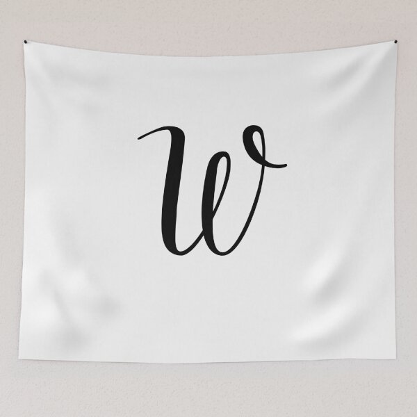 Item preview, Italic monogram letter w designed and sold by JustSeasons.
