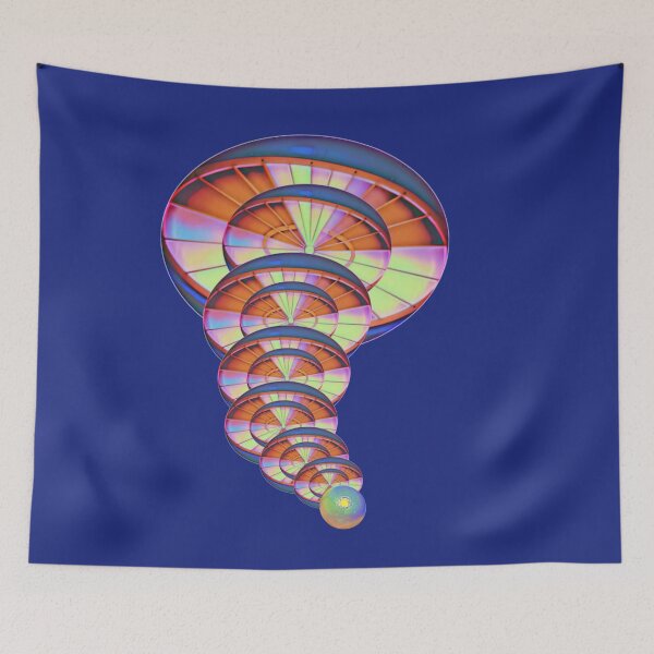 Item preview, Futuristic graphic - UFO tower photo collage designed and sold by kikidu21.