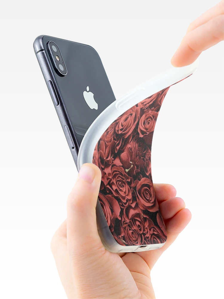 Thumbnail 4 of 5, iPhone Case, Red Roses designed and sold by JuviaCreates.