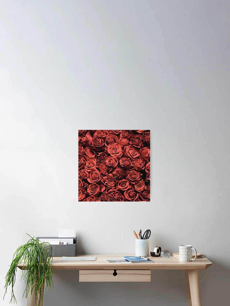 Thumbnail 2 of 3, Poster, Red Roses designed and sold by JuviaCreates.