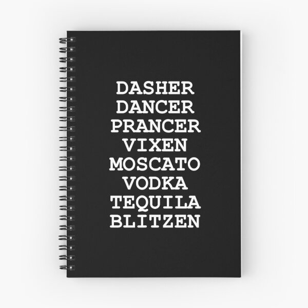 Aperçu de l'œuvre Dasher Dancer Prancer Vixen Moscato Vodka Tequila Blitzen créée et vendue par ryannokune.