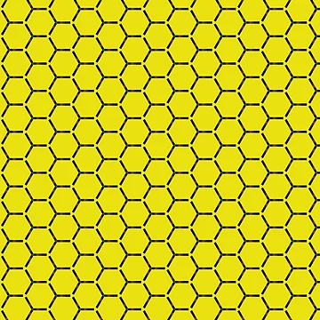 Artwork thumbnail, Bee Cells expressionism abstract pattern by Code03 by Code03