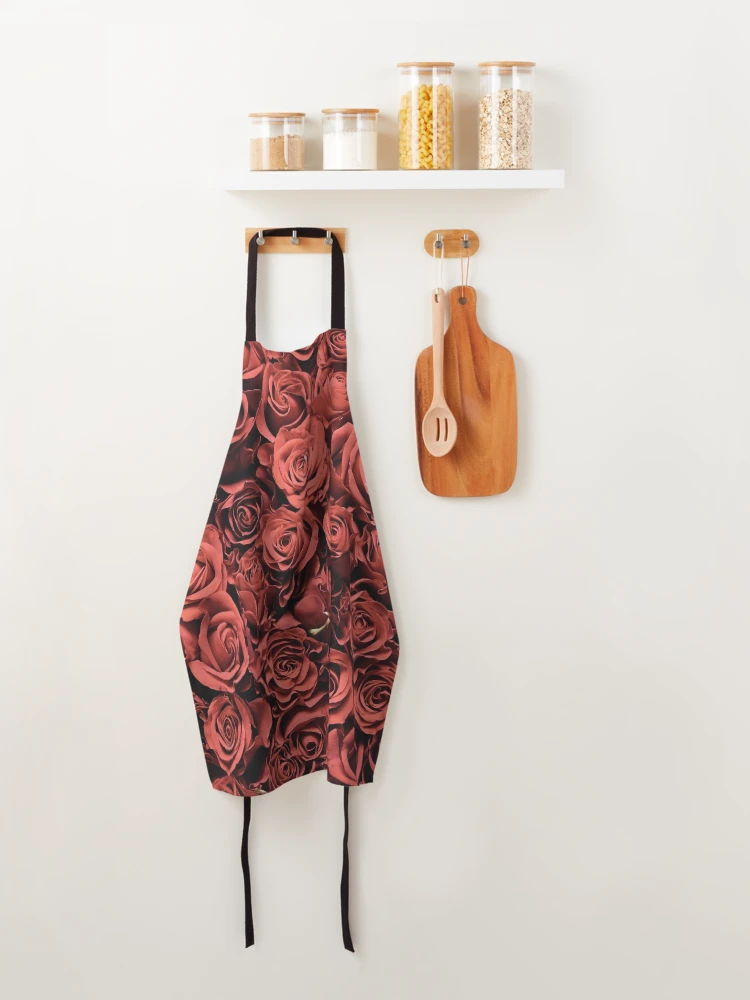 Thumbnail 4 of 6, Apron, Red Roses designed and sold by JuviaCreates.