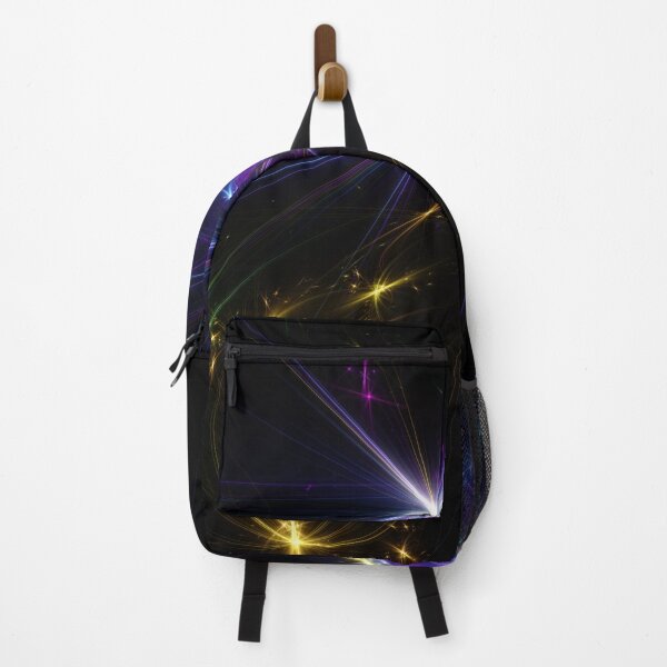 Item preview, Beautiful Abstract Pattern Of Colored Smooth Lines On A Black Background designed and sold by tatkhagata.
