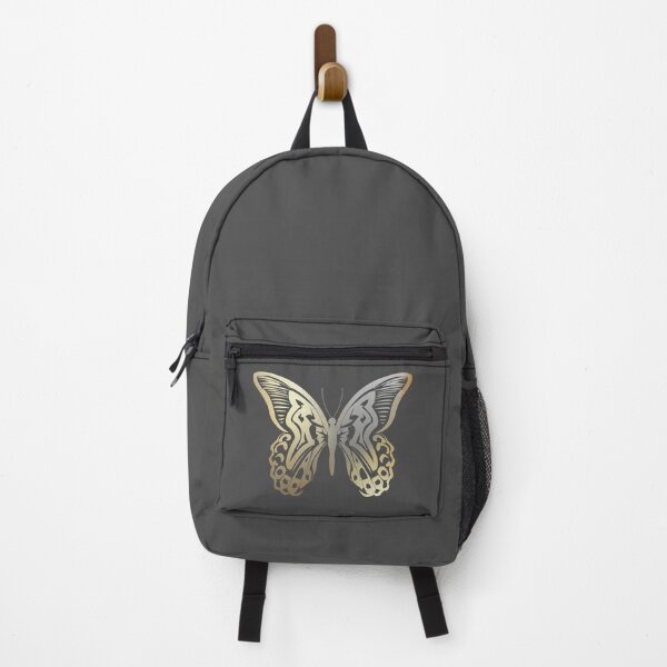 Item preview, Beautiful intricate abstract butterfly outline- for lovers of butterflies. Slate grey silver and gold - Caroline Laursen original designed and sold by Caroline Laursen.