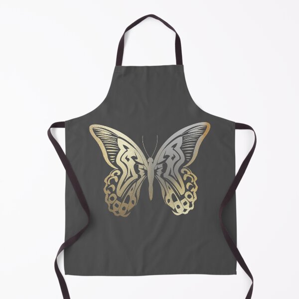 Item preview, Beautiful intricate abstract butterfly outline- for lovers of butterflies. Slate grey silver and gold - Caroline Laursen original designed and sold by Caroline Laursen.
