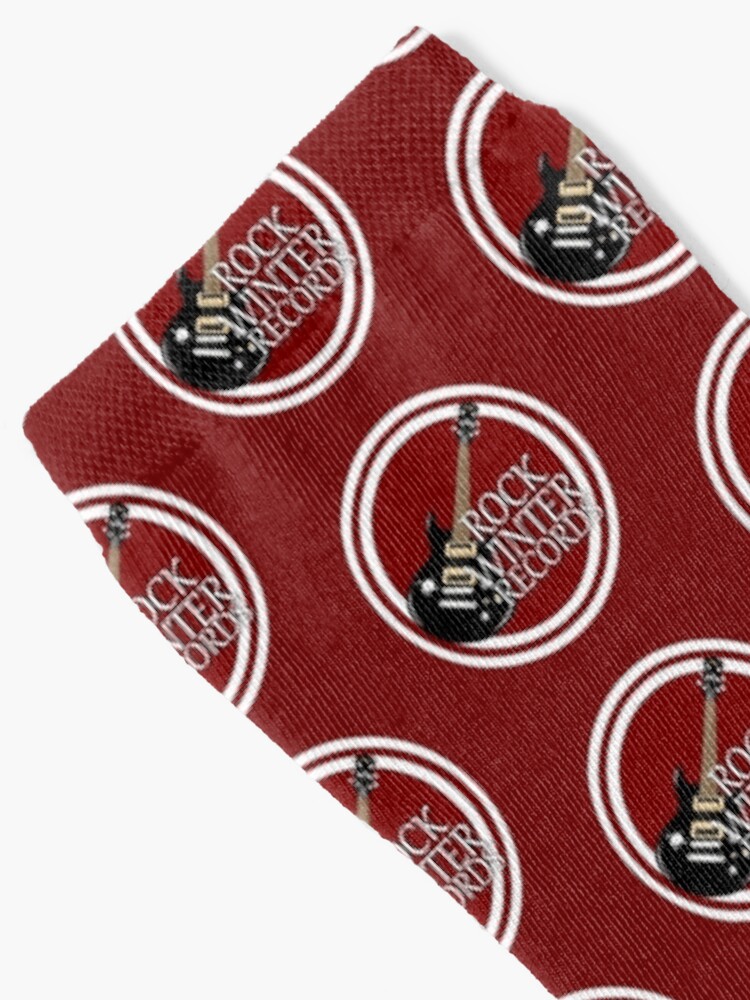 Thumbnail 2 of 5, Socks, Rock Winter Records Logo, RWR Red designed and sold by RockWinterRec.