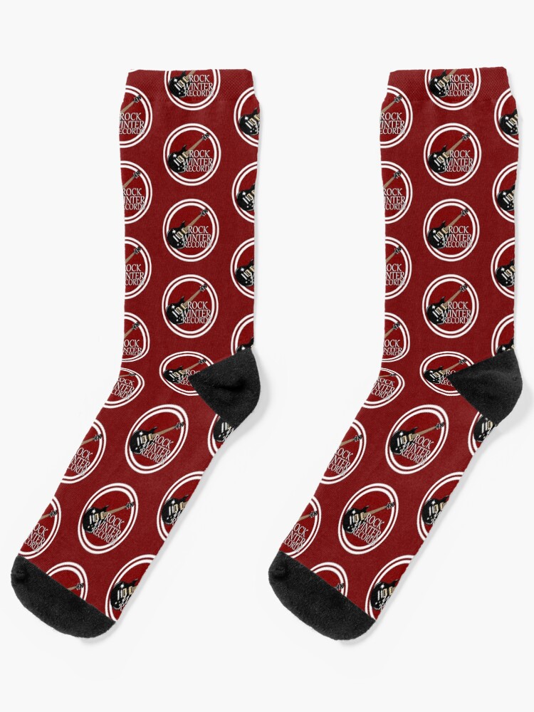 Thumbnail 1 of 5, Socks, Rock Winter Records Logo, RWR Red designed and sold by RockWinterRec.