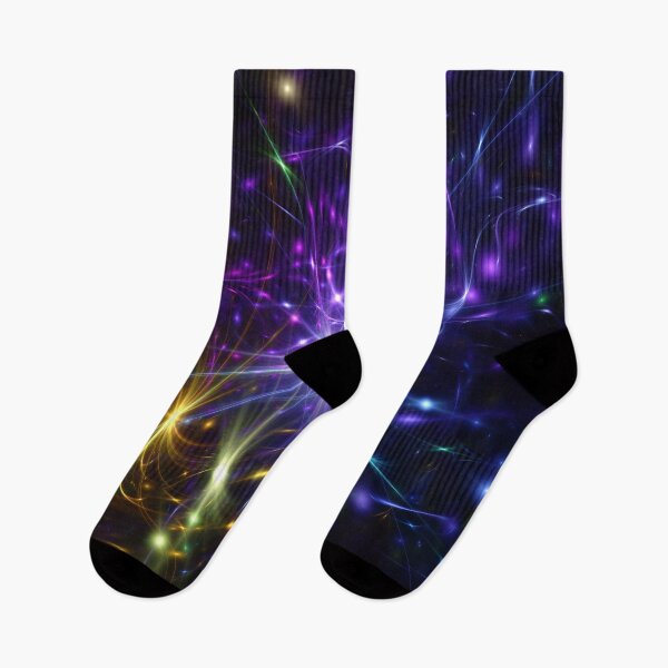 Item preview, Beautiful Abstract Pattern Of Colored Smooth Lines On A Black Background designed and sold by tatkhagata.