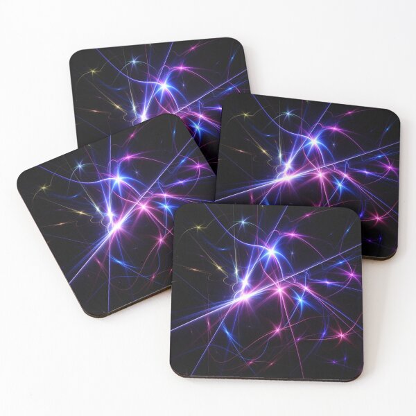 Item preview, Beautiful Abstract Pattern Of Colored Smooth Lines On A Black Background designed and sold by tatkhagata.