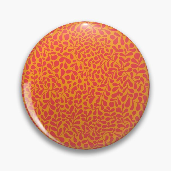 Item preview, Ivy Doodle Tomato Red on Orange designed and sold by AxeLeon Patterns.