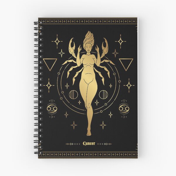 Item preview, Black & Gold Lady Cancer Crab designed and sold by ZodiacCreations.
