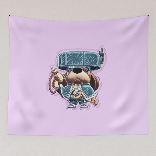 Item preview, Future Cyberpunk Dog Samurai Mr Ruff designed and sold by WeirdDemonGames.