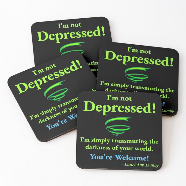 Item preview, I'm not Depressed! designed and sold by LauriAnnLumby.