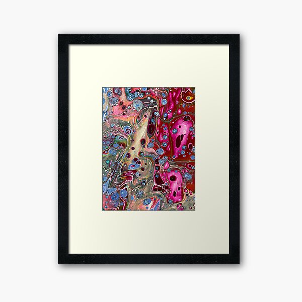 Flipped Out Flip Cup Pour Abstract Art Framed Art Print