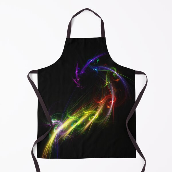 Item preview, Beautiful Abstract Pattern Of Colored Smooth Lines On A Black Background designed and sold by tatkhagata.
