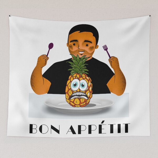 Artikelvorschau, Lustiges Ananas-Design - Guten Appetit entworfen und verkauft von Designs By YL.
