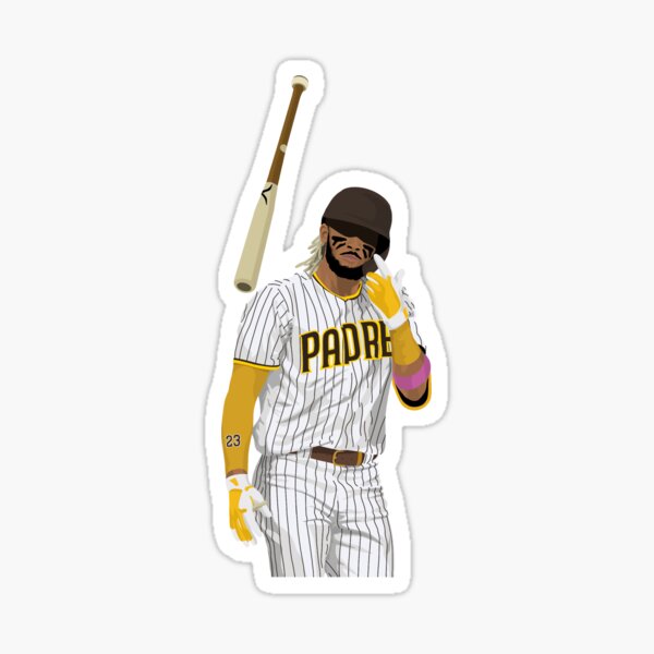 "Fernando Tatís Jr. Bat Flip" Sticker by devinobrien | Redbubble