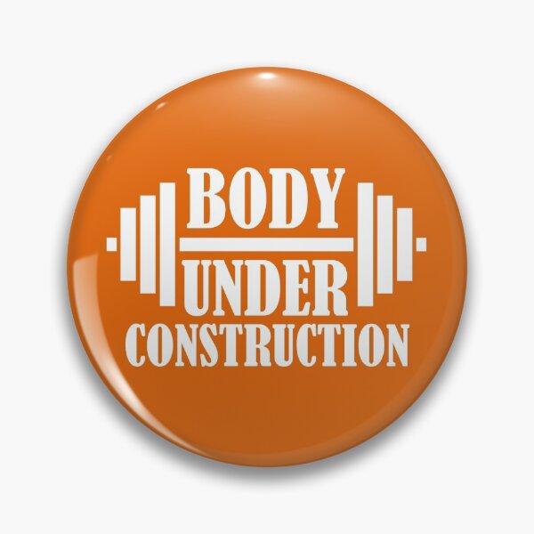 Item preview, Body Under Construction Funny Gym Quote designed and sold by DesignHouse07.