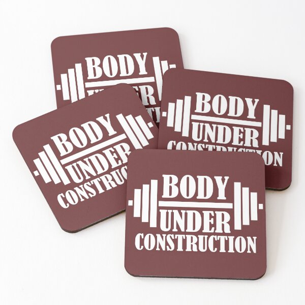 Item preview, Body Under Construction Funny Gym Quote designed and sold by DesignHouse07.