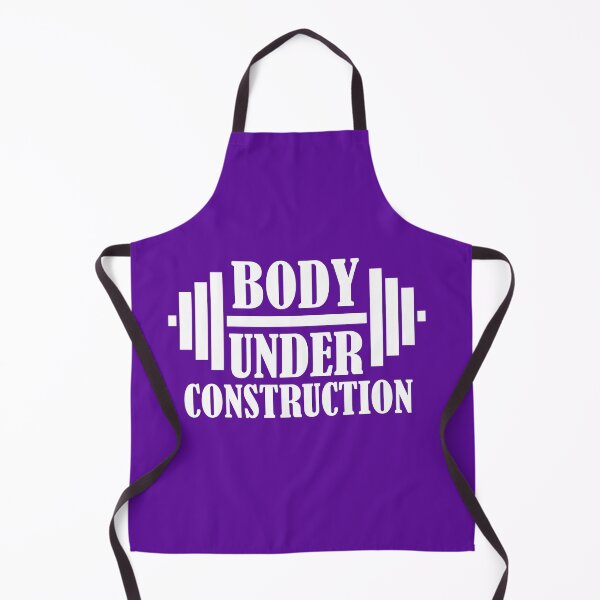 Item preview, Body Under Construction Funny Gym Quote designed and sold by DesignHouse07.