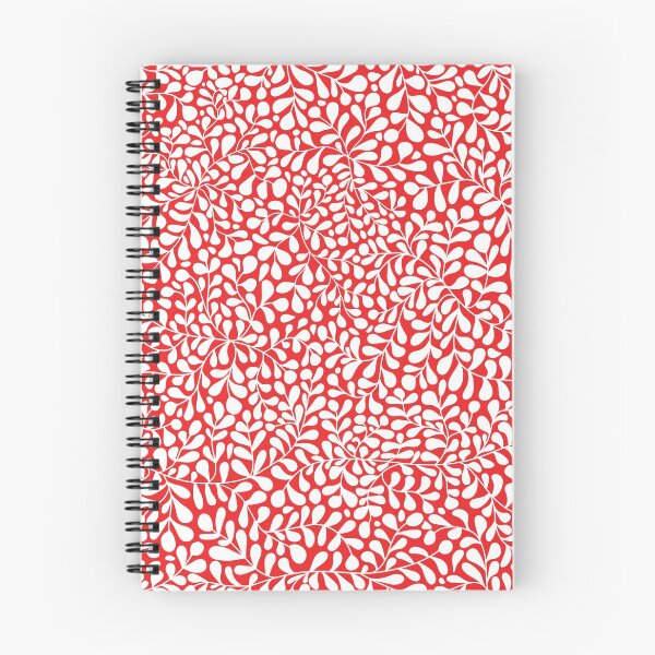 Artikelvorschau, Efeuweiß auf Rot entworfen und verkauft von AxeLeon Patterns.