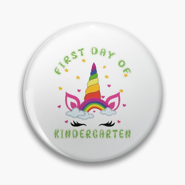 Item preview, Pretty Unicorn and Rainbow | First Day of Kindergarten designed and sold by Estrytee.