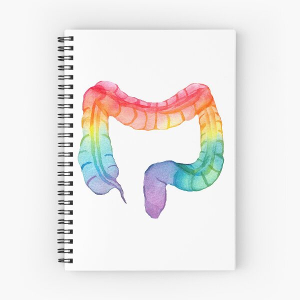Item preview, Rainbow Watercolor Colon (white) designed and sold by Alane Fideler.