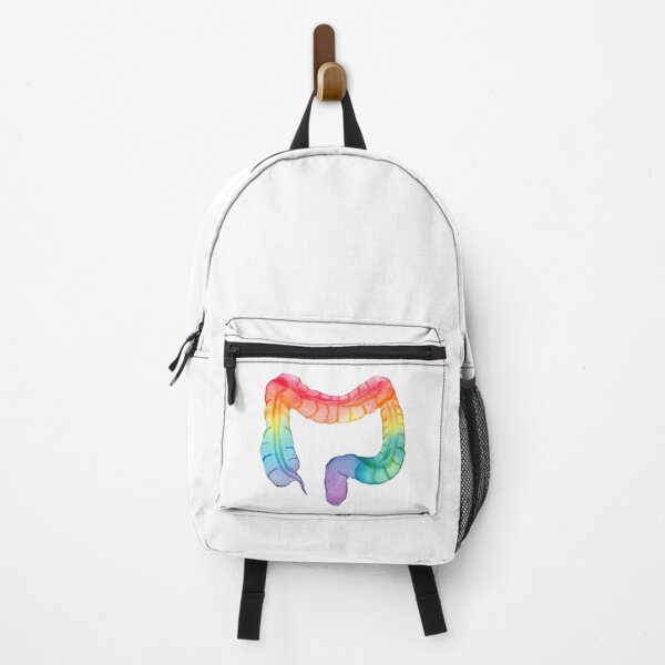 Item preview, Rainbow Watercolor Colon (white) designed and sold by Alane Fideler.