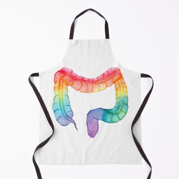 Item preview, Rainbow Watercolor Colon (white) designed and sold by Alane Fideler.